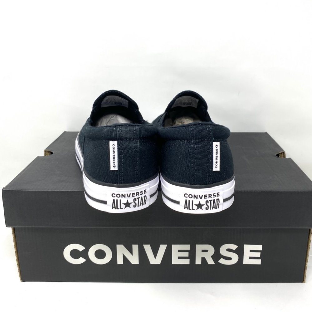 Converse Womens 167941F CT All Star Double Gore Slip On Black Canvas Low Sneaker - Picture 6 of 10